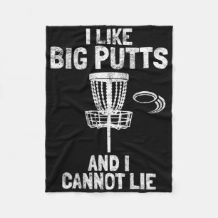 I Like Big Putts And I Cannot Lie Golfing Funny Di Fleece Blanket