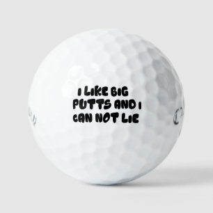 I Like Big Putts Golf Balls - Funny Golf Puns