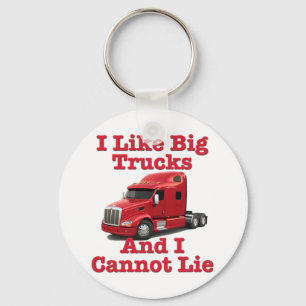 I Like Big Trucks And I Cannot Lie Peterbilt Key Ring