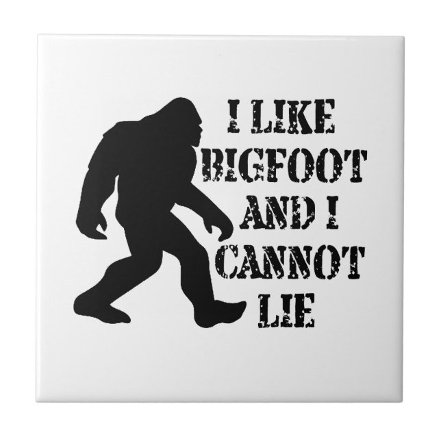 I like Bigfoot and I cannot Lie    Tile (Front)