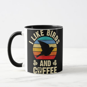 I like Birds & Coffee Funny vintage Birds theme lo Mug