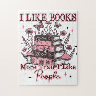 I Like Books More Than.... Jigsaw Puzzle