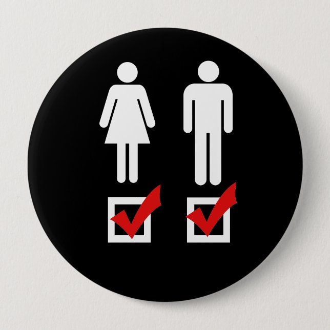 I like both - 10 cm round badge (Front)