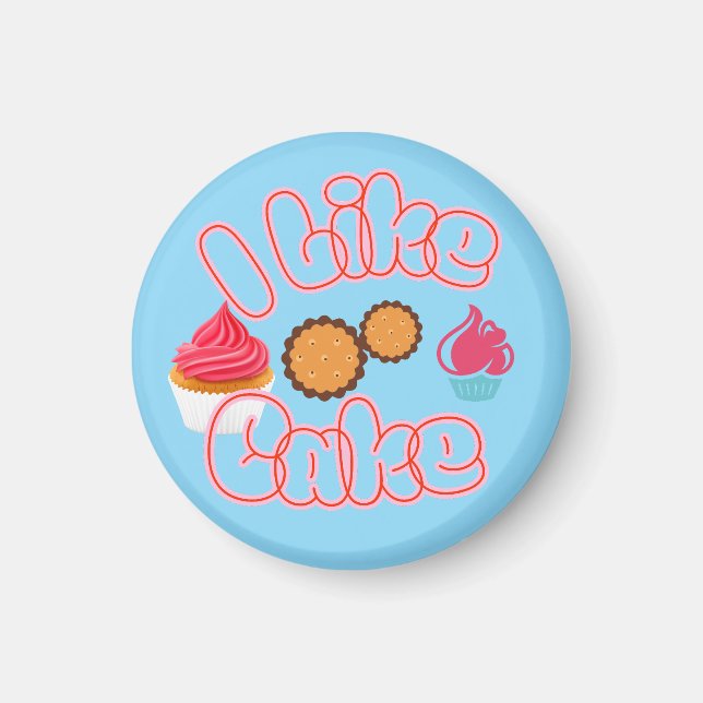 I Like Cake Magnet (Front)