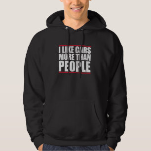 I like Cars more than People Funny Cars toddler Bo Hoodie