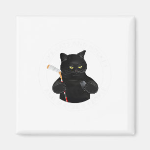 I Like Cats And Hockey And Maybe 3 People Funny Bl Magnet