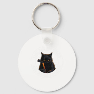I Like Cats And Hockey And Maybe 3 People Minimal Key Ring