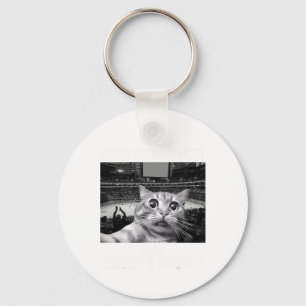 I Like Cats And Hockey Maybe 3 People Funny Meme G Key Ring