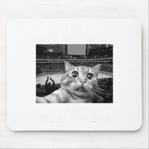 I Like Cats And Hockey Maybe 3 People Funny Meme G Mouse Pad