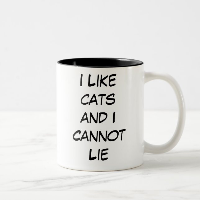 I Like Cats and I Cannot Lie Mug (Right)