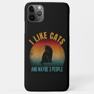 I LIKE CATS AND MAYBE 3 PEOPLE Case-Mate iPhone CASE