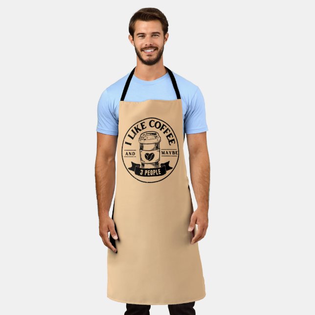 I like coffee and maybe 3 people apron (Worn)