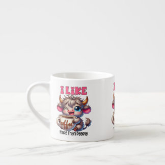 I Like Coffee More Than People Espresso Cup