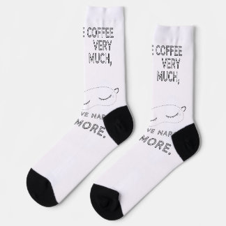 I LIKE COFFEE VERY MUCH SOCKS