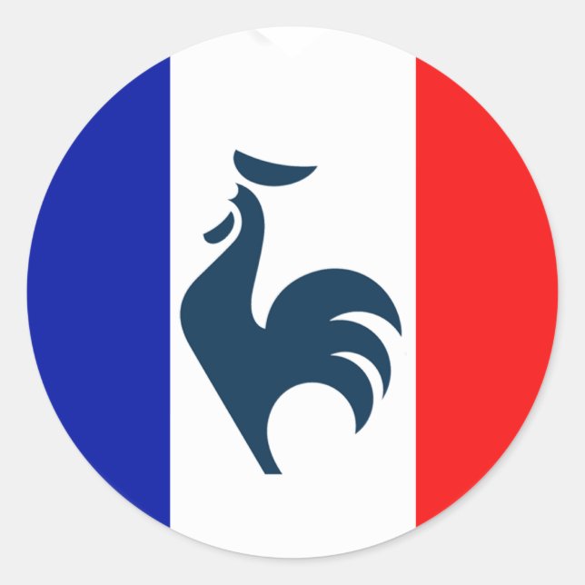 I like coq flag France Classic Round Sticker (Front)