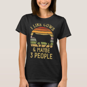 I like Cows and maybe 3 People Harvest Farming Bar T-Shirt