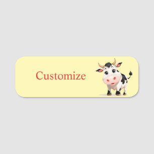 I Like Cows Art Thunder_Cove Name Tag