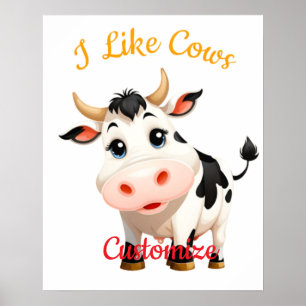 I Like Cows Art Thunder_Cove Poster