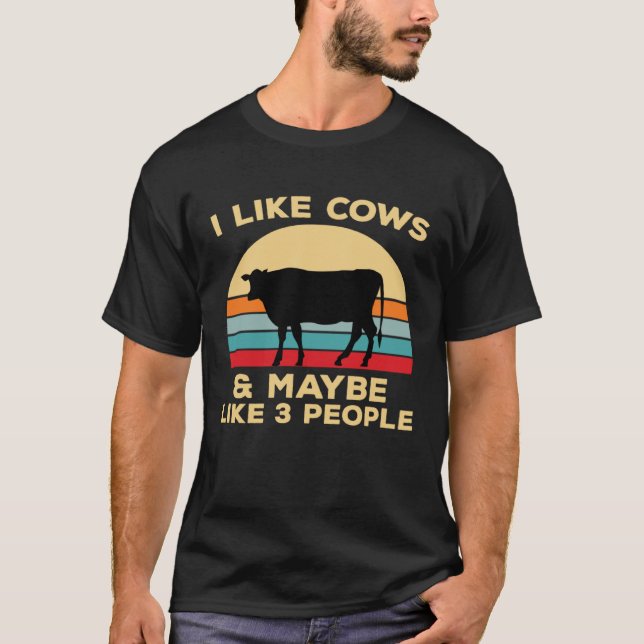 I Like Cows T-Shirt (Front)