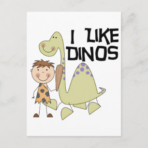 I Like Dinos - Boy Tshirts and Gifts Postcard