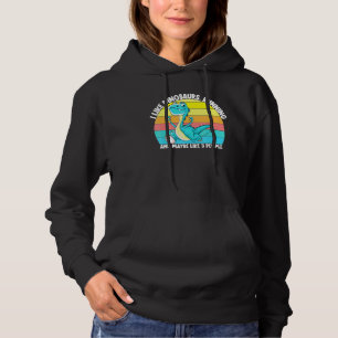 I Like Dinosaurs Running Maybe 3 People Runner Spr Hoodie
