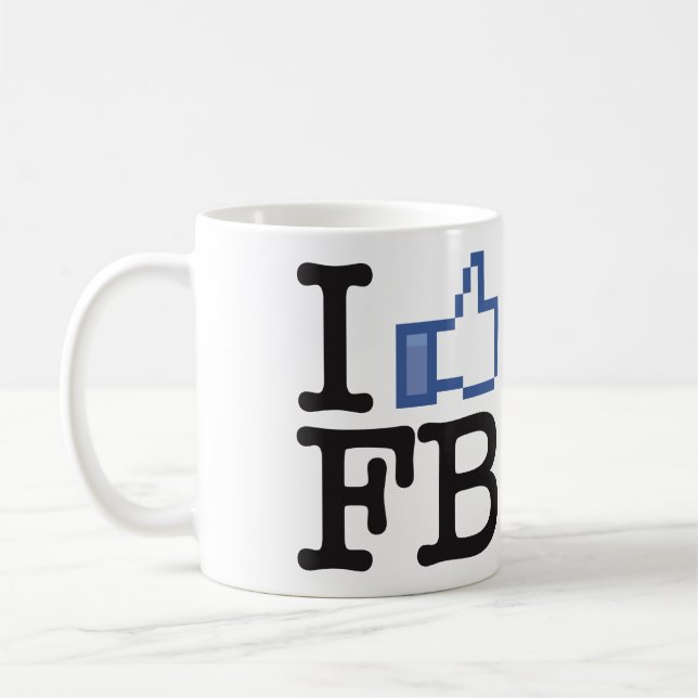 I Like FB Facebook thumbs up mug (Left)