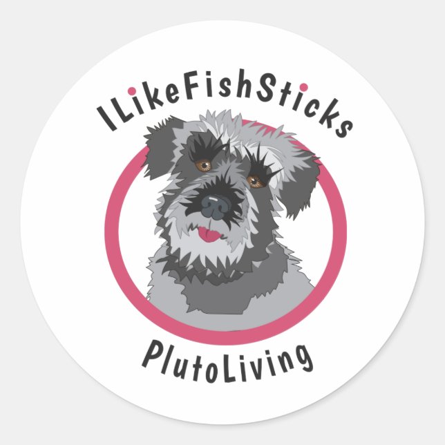 I Like Fish Sticks Classic Round Sticker (Front)