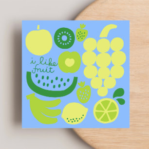 I LIKE FRUIT Flat Note Card