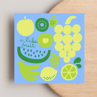 I LIKE FRUIT Flat Note Card