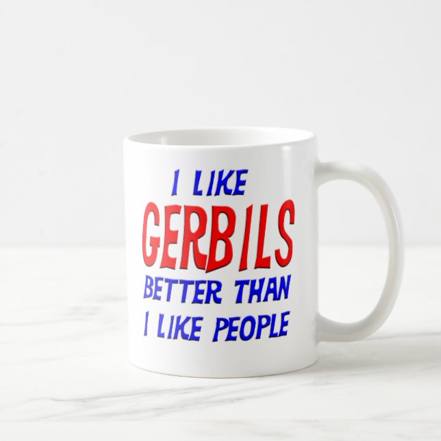 I Like Gerbils Better Than I Like People Mug (Right)