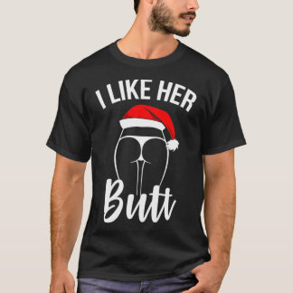 I Like Her Butt I Like His Beard Couples Matching T-Shirt