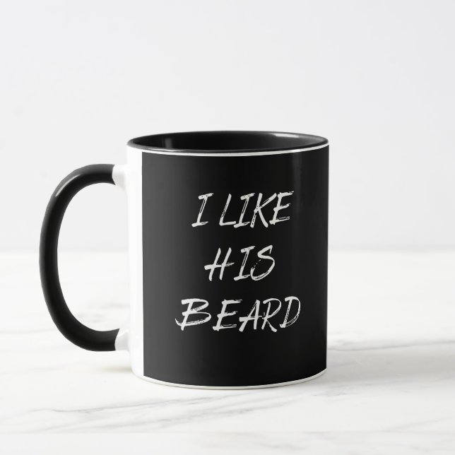 I like his beard beardedman funny mug (Left)
