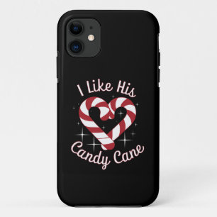 I Like His Candy Cane Funny Couples Matching   Case-Mate iPhone Case