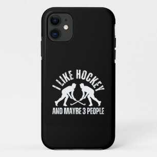 I LIKE HOCKEY AND MAYBE 3 PEOPLE Case-Mate iPhone CASE