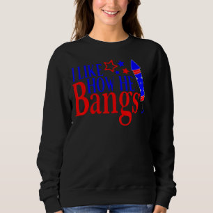 I Like How He Bangs 4th Of July Matching Couple Sweatshirt