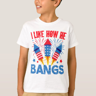 I Like How He Bangs Couple Matching Family Reunion T-Shirt