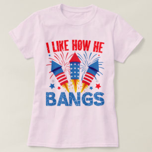 I Like How He Bangs Couple Matching Family Reunion T-Shirt