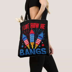 I Like How He Bangs Couple Matching Family Reunion Tote Bag