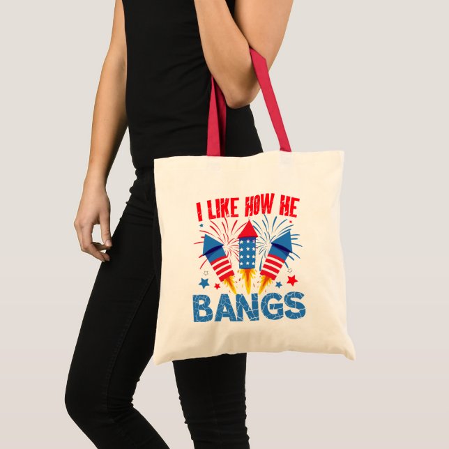 I Like How He Bangs Couple Matching Family Reunion Tote Bag (Front (Product))