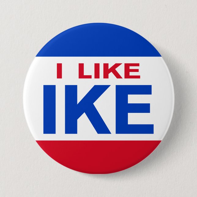 I Like Ike Campaign Button (Front)