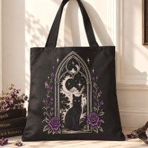 I Like It Haunted Black Cat Gothic Moon