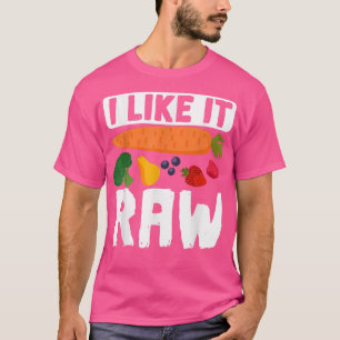 I Like It Raw Carrot Vegan Vegetarian Vegatable Pl T-Shirt
