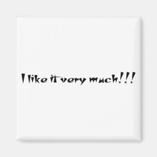 I like it very much!!! magnet