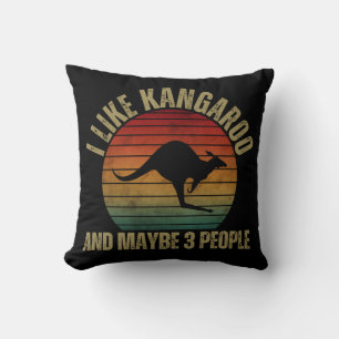 I LIKE KANGAROO AND MAYBE 3 PEOPLE CUSHION