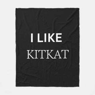 i like kitkat fleece blanket