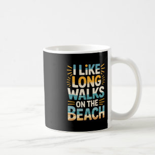 I Like Long Walks On The Beach Summer Tourist - Coffee Mug