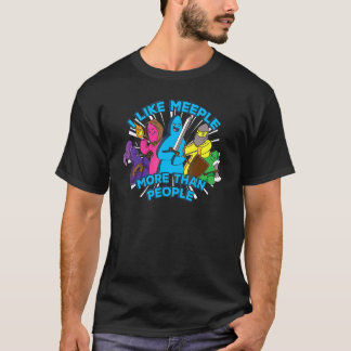 I like meeple more than people u2013 Meeple  board T-Shirt