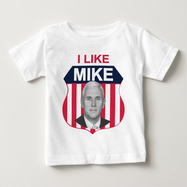 I Like Mike Shield Baby T-Shirt (Front)