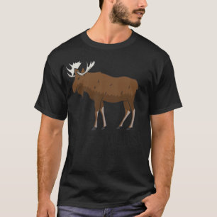 I Like Moose And Maybe 3 People Funny Moose Lover T-Shirt
