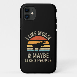 I Like Moose And Maybe Like 3 People Elk Deer Love Case-Mate iPhone Case